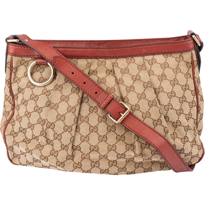 Gucci GG Monogram Sukey Crossbody Bag - vintageandkickz