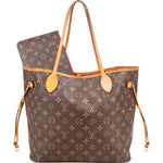 Louis Vuitton Canvas Monogram Neverfull MM Shopper Handbag - vintageandkickz