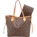 Louis Vuitton Canvas Monogram Neverfull MM Shopper Handbag - vintageandkickz