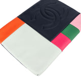 Chanel Lambskin Patchwork Colorblock Clutch