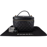 Chanel Quilted Lambskin Vanity Case Handbag