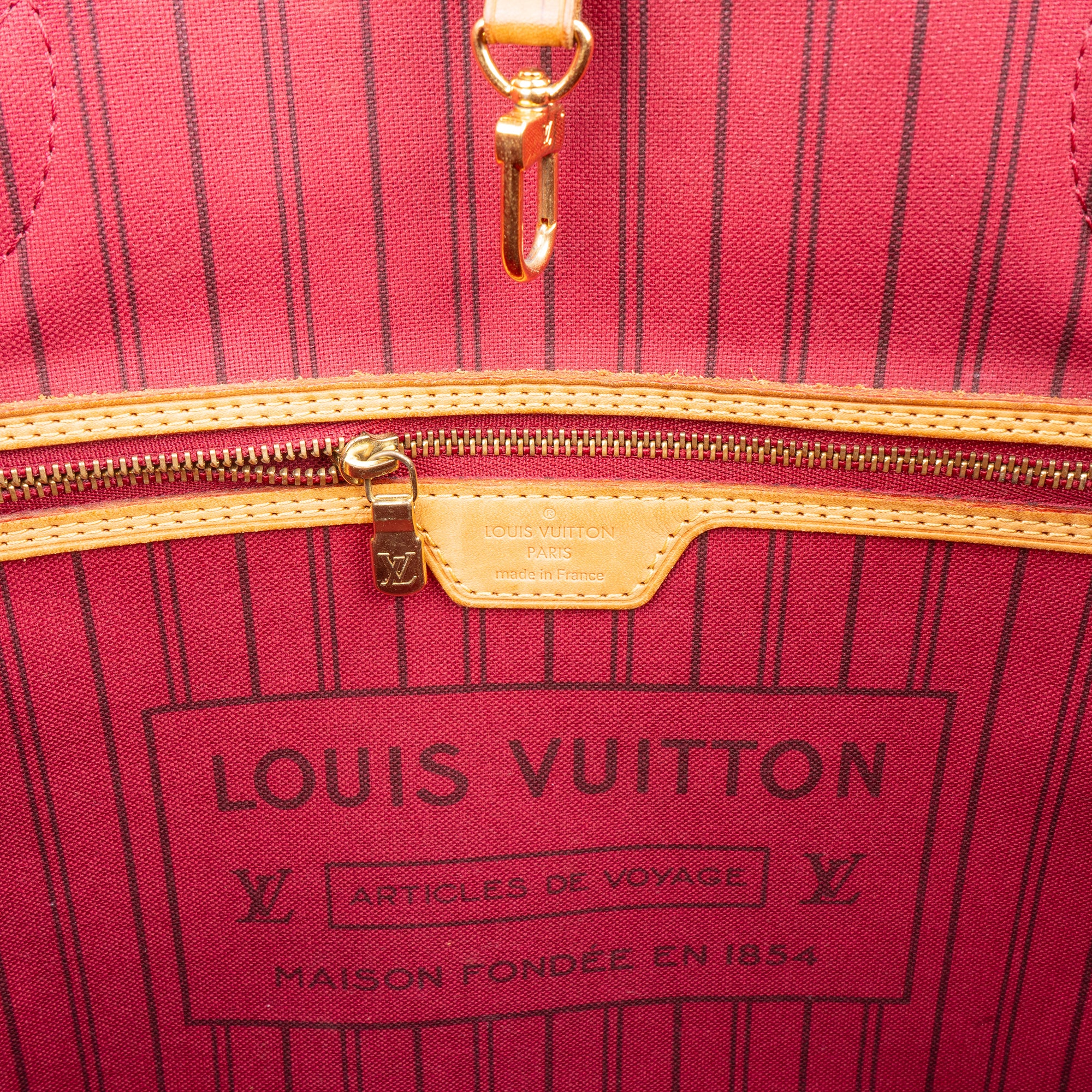 Louis Vuitton Canvas Monogram Neverfull MM Shopper Handbag - vintageandkickz