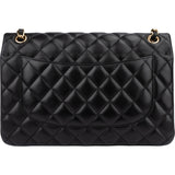 Chanel Quilted Lambskin Jumbo Double Flap Crossbody Bag