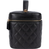 Chanel Quilted Lambskin Vanity Case Handbag