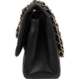 Chanel Quilted Lambskin Jumbo Double Flap Crossbody Bag