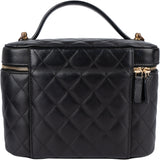 Chanel Quilted Lambskin Vanity Case Handbag
