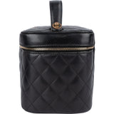 Chanel Quilted Lambskin Vanity Case Handbag