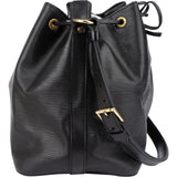 Louis Vuitton Noir Epi Leather Sac Noe Petit Shoulder Bag