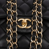 Chanel Quilted Lambskin Jumbo Double Flap Crossbody Bag