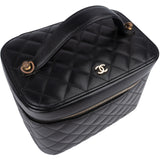 Chanel Quilted Lambskin Vanity Case Handbag