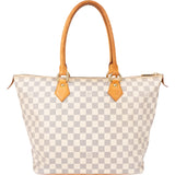 Louis Vuitton Damier Azur Monogram Saleya MM Handbag