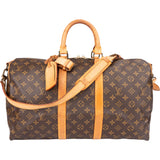 Louis Vuitton Canvas Monogram Keepall 45 Bandouliere