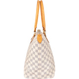 Louis Vuitton Damier Azur Monogram Saleya MM Handbag