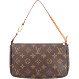 Louis Vuitton Canvas Monogram Pochette Accessoire Handbag