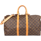 Louis Vuitton Canvas Monogram Keepall 45 Bandouliere