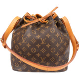 Louis Vuitton Canvas Monogram Sac Noe Petit Shoulder Bag