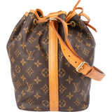 Louis Vuitton Canvas Monogram Sac Noe Petit Shoulder Bag