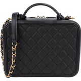Chanel Quilted Caviar Leather Filigree Handbag