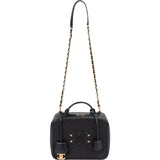 Chanel Quilted Caviar Leather Filigree Handbag