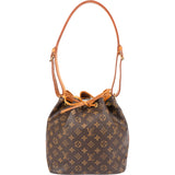 Louis Vuitton Canvas Monogram Sac Noe Petit Shoulder Bag