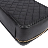 Chanel Quilted Caviar Leather Filigree Handbag
