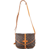 Louis Vuitton Canvas Monogram Saumur 30 Crossbody Bag