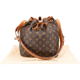 Louis Vuitton Canvas Monogram Sac Noe Petit Shoulder Bag