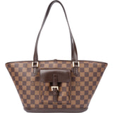 Louis Vuitton Damier Ebene Monogram Manosque PM Handbag