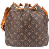 Louis Vuitton Canvas Monogram Sac Noe Petit Shoulder Bag