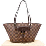 Louis Vuitton Damier Ebene Monogram Manosque PM Handbag