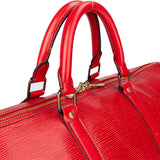 Louis Vuitton Rouge Epi Leather Keepall 50