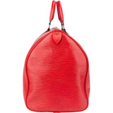 Louis Vuitton Rouge Epi Leather Keepall 50