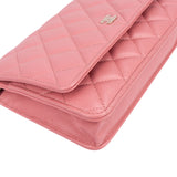 Chanel Pink Caviar Leather Wallet On Chain Crossbody Bag