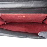 Chanel Quilted Lambskin 24K Gold Half Moon Double Flap Shoulder Bag