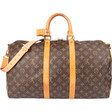 Louis Vuitton Canvas Monogram Keepall 45 Bandouliere
