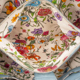 Gucci Limited Blue Leather Bamboo Handbag