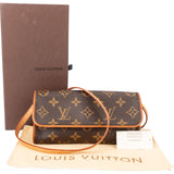 Louis Vuitton Canvas Monogram Pochette Twin PM Crossbody Bag