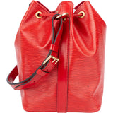 Louis Vuitton Rouge Epi Leather Sac Noe Petit Shoulder Bag
