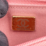 Chanel Pink Caviar Leather Wallet On Chain Crossbody Bag