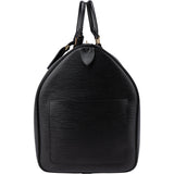 Louis Vuitton Noir Epi Leather Keepall 50