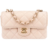 Chanel Quilted Lambskin 24K Gold Single Flap Crossbody Bag