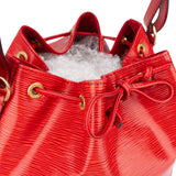 Louis Vuitton Rouge Epi Leather Sac Noe Petit Shoulder Bag