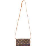 Louis Vuitton Canvas Monogram Pochette Twin PM Crossbody Bag