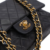 Chanel Quilted Lambskin 24K Gold Medium Double Flap Bag