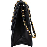 Chanel Quilted Lambskin 24K Gold Single Flap Shoulder Bag