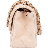 Chanel Quilted Lambskin 24K Gold Single Flap Crossbody Bag