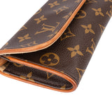 Louis Vuitton Canvas Monogram Pochette Twin PM Crossbody Bag