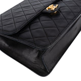 Chanel Quilted Lambskin 24K Gold Single Flap Shoulder Bag