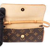Louis Vuitton Canvas Monogram Pochette Twin PM Crossbody Bag