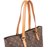 Louis Vuitton Canvas Monogram Cabas Mezzo Shoulder Bag